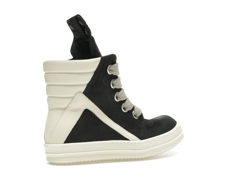 Rick Owens Geobasket Jumbo Lace High Black Milk