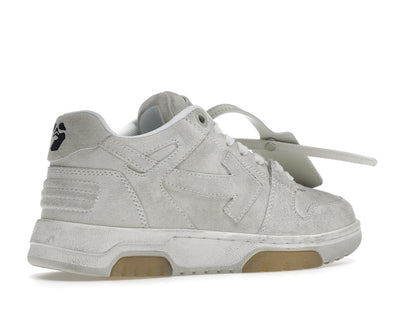 OFF-WHITE Out Of Office OOO Low Tops Vintage Suede Destressed White