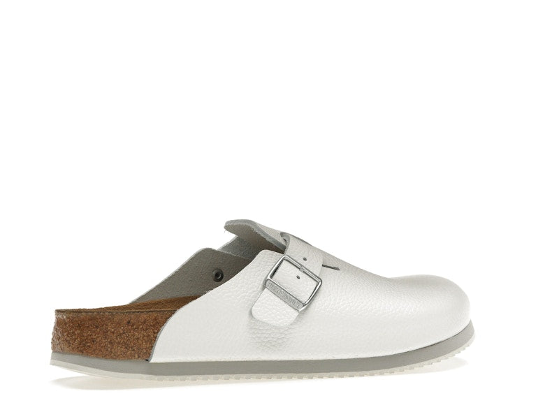 Birkenstock Boston Super Grip Leather White