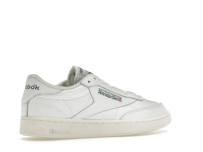 Reebok Club C 85 White Teal Burgundy Logo