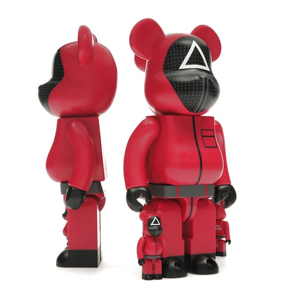 Bearbrick x Squid Game Guard (Circle/Triangle/Square) 100% & 400% Set of 3