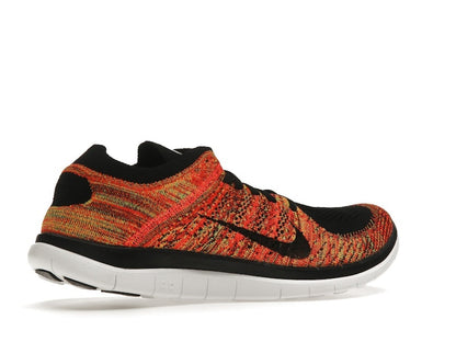 Nike Free Flyknit 4.0 Black Volt Bright Crimson