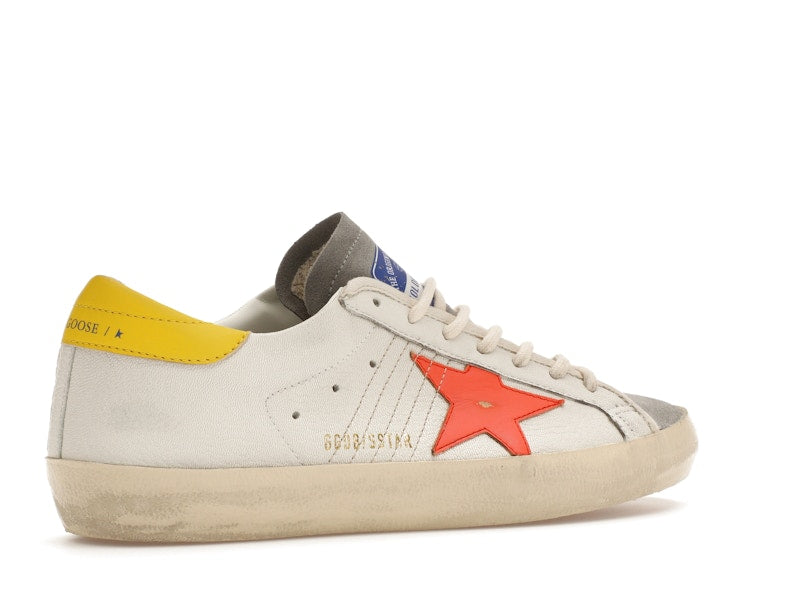 Golden Goose Super-Star White Orange Yellow