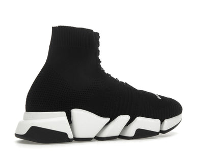 Balenciaga Speed 2.0 Lace Up Black White