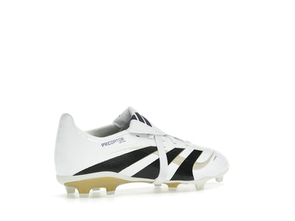 adidas Predator League Fold-Over Tongue FG/MG Cloud White Core Black Gold Metallic (GS)