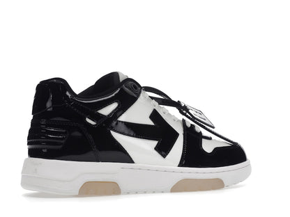 OFF-WHITE Out Of Office OOO Low Tops Patent Black White