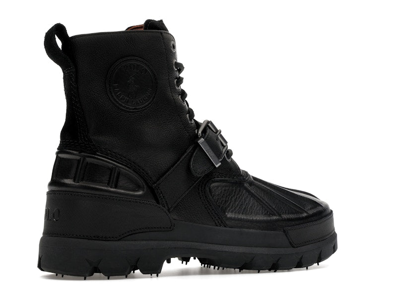 Polo Ralph Lauren Oslo High Oiled Leather Boot Black