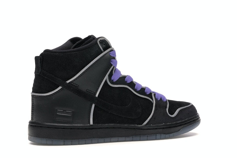 Nike SB Dunk High Black Purple Box