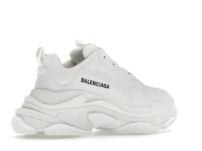 Balenciaga Triple S Synthetic Leather Triple White (Women's)