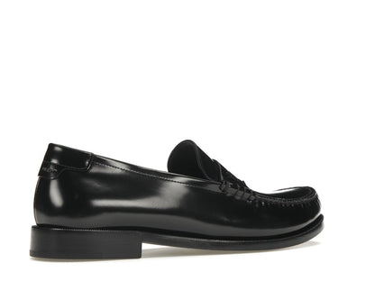 Saint Laurent Le Loafer Penny Slippers Black Leather