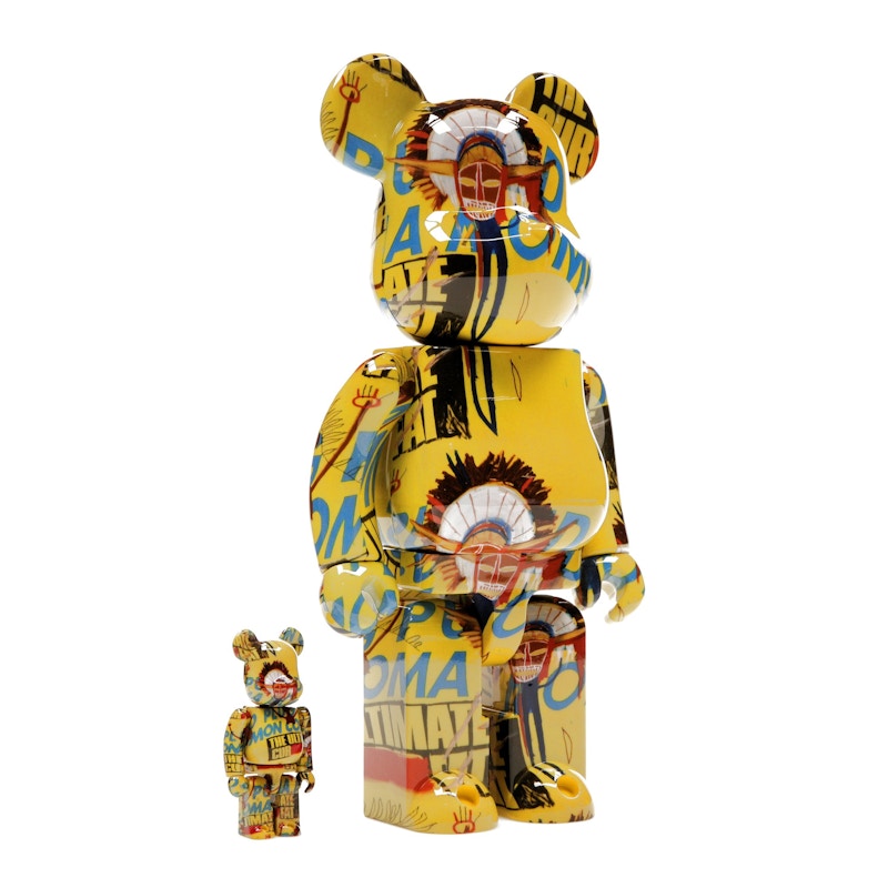 Bearbrick Andy Warhol x Jean-Michel Basquiat #3 100% & 400% Set