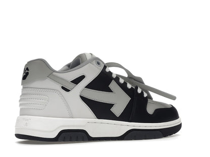 OFF-WHITE Out Of Office OOO Low Tops Light Grey Black