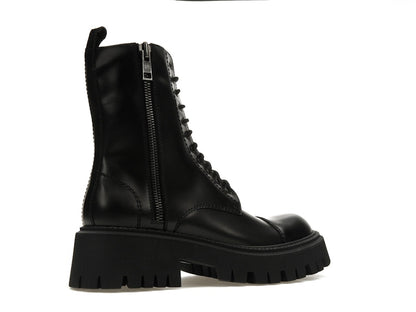 Balenciaga Tractor 20mm Zip Up Boot Black