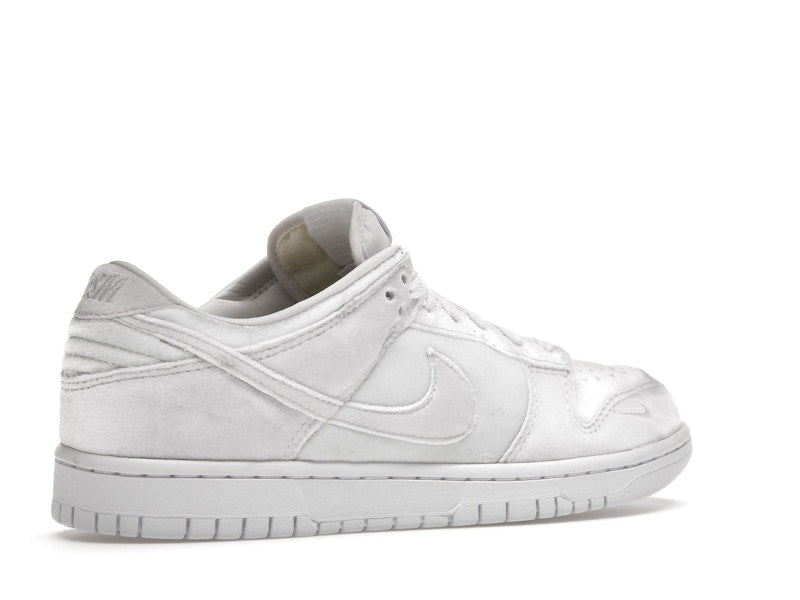 Nike Dunk Low Dover Street Market Triple White Velvet
