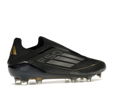 adidas F50 Elite Laceless FG Core Black Iron Metallic Gold Metallic