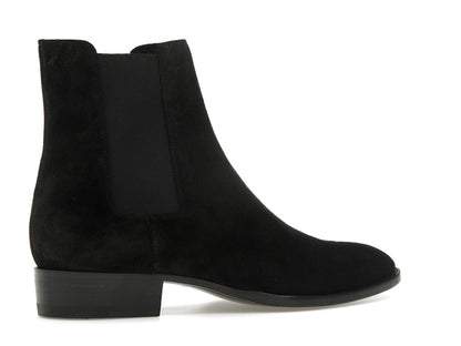 Saint Laurent Wyatt Chelsea Boot Black Suede