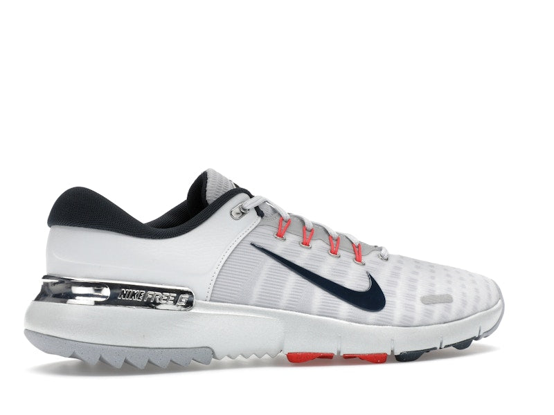 Nike Free Golf Pure Platinum Light Crimson Wolf Grey Armory Navy