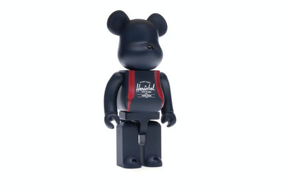 Bearbrick Medicom Herschel Peacoat 100% & 400% Set Navy