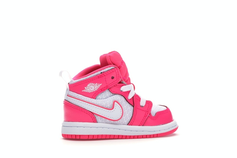 Jordan 1 Mid Hyper Pink White (TD)