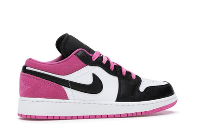 Jordan 1 Low Black Active Fuchsia (GS)