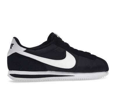 Nike Cortez Basic Nylon Black White-Metallic Silver