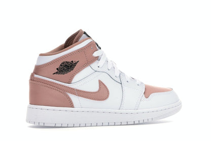 Jordan 1 Mid White Rose Gold (GS)