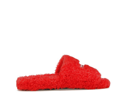 Balenciaga Furry Slide Red White (Women's)