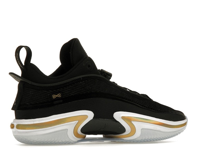Jordan 36 Low Black Gold (Clear Sole)