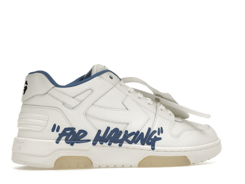 OFF-WHITE Out Of Office "OOO" Low Tops For Walking White White Dark Blue SS22