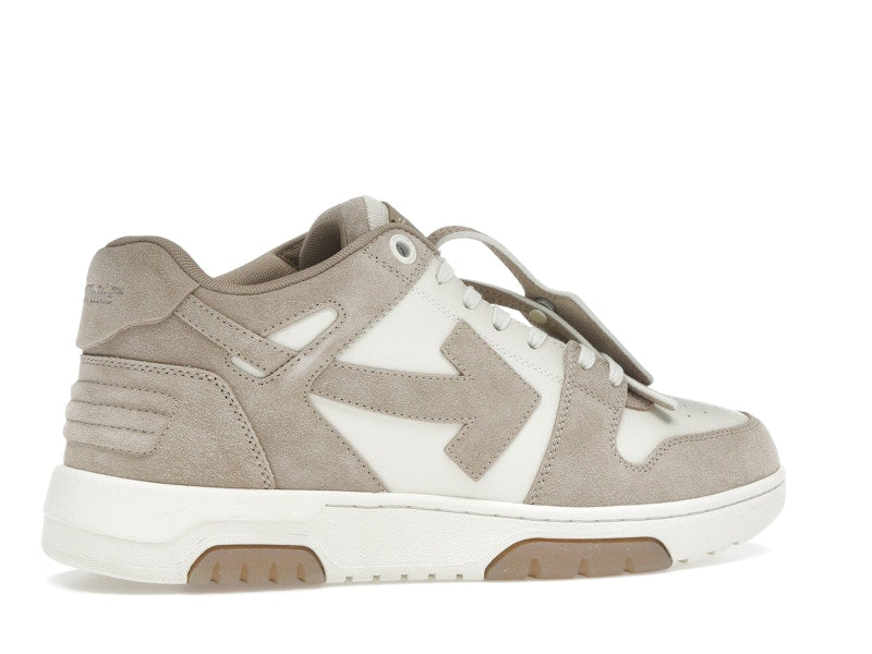 OFF-WHITE Out Of Office OOO Low Tops Beige Natural Suede