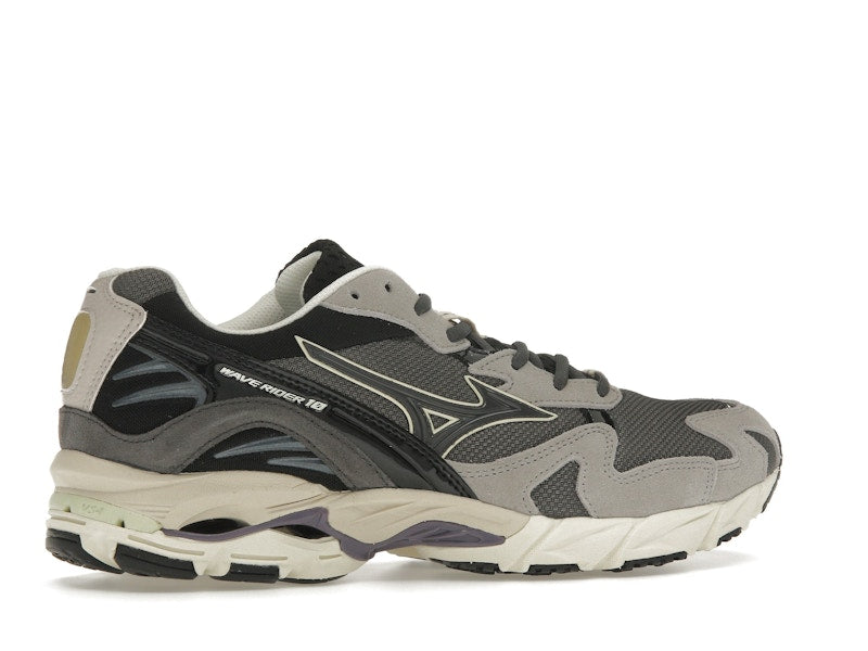 Mizuno Wave Rider 10 Dark Grey Lime Yellow