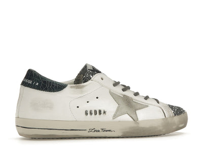 Golden Goose Super-Star Glitter Cream Silver (Women's)
