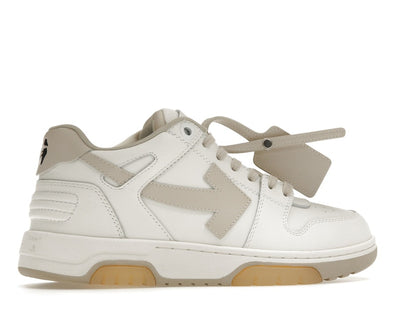 OFF-WHITE Out Of Office OOO Low Tops White Beige