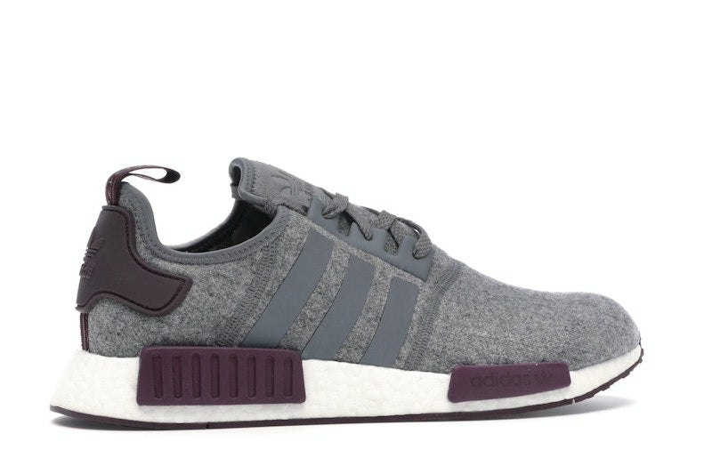 adidas NMD R1 Wool Grey Four Maroon