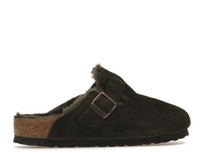 Birkenstock Boston Shearling Suede Mocha