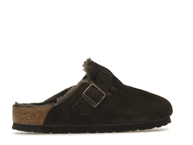 Birkenstock Boston Shearling Suede Mocha