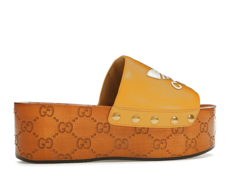 Gucci x Adidas GG Clog Yellow (Women's)