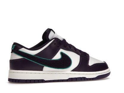 Nike Dunk Low Chenille Swoosh Sail Grand Purple
