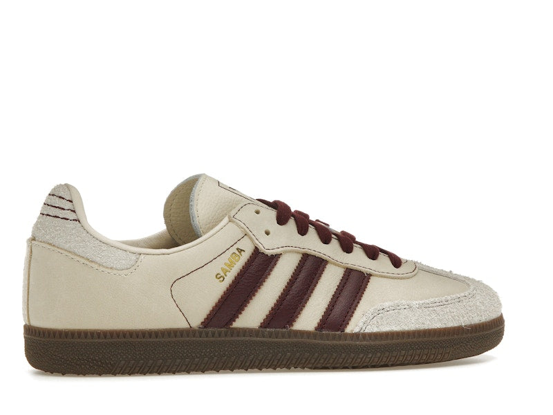 adidas Samba OG Wonder White Maroon (Women's)