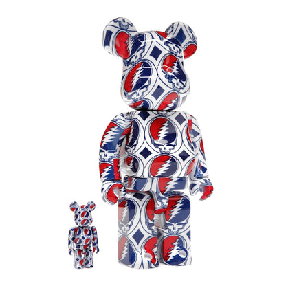 Bearbrick x Grateful Dead (Steal Your Face) 100% & 400% Set