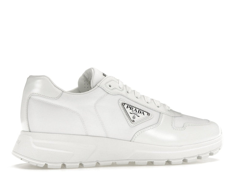 Prada PRAX 01 Sneakers Re-Nylon Brushed Leather White White