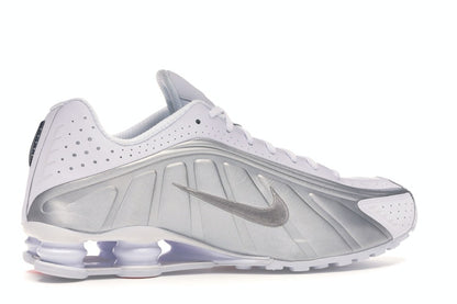 Nike Shox R4 White Metallic Silver