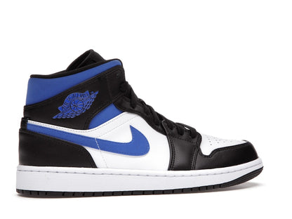Jordan 1 Mid White Black Racer Blue