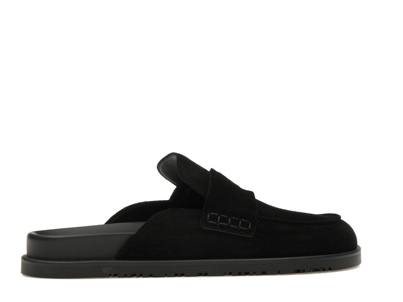 Hermes Go Mule Noir Suede Calkfskin (Men's)