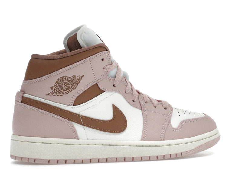 Jordan 1 Mid Pink Oxford Brown (Women's)
