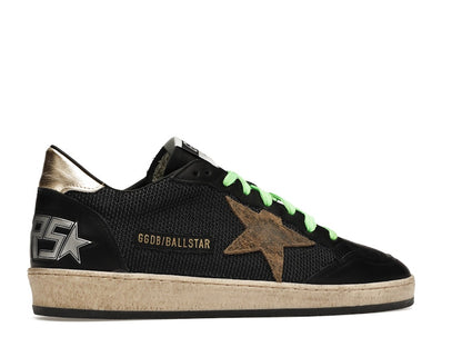 Golden Goose Ball-Star Low Black Fluorescent green