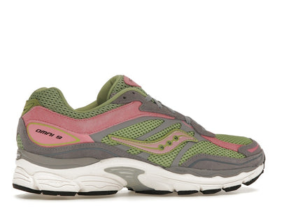Saucony ProGrid Omni 9 Premium Grey Green Pink