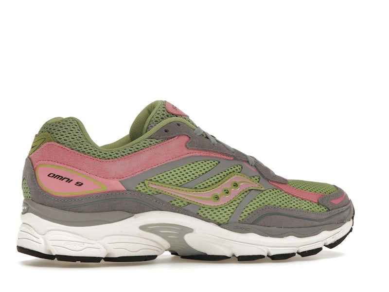 Saucony ProGrid Omni 9 Premium Grey Green Pink