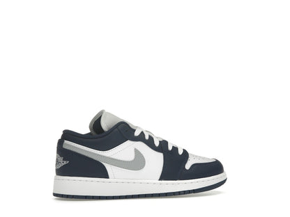 Jordan 1 Low Midnight Navy Wolf Grey (GS)