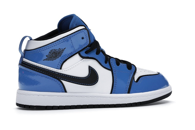 Jordan 1 Mid Signal Blue (PS)
